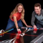 Fat Cat Volt LED Light-Up Grey 7 FT Air Hockey Table - Image 4