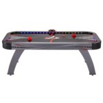 Fat Cat Volt LED Light-Up Grey 7 FT Air Hockey Table - Image 5