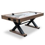 Hathaway Games Excalibur 6-ft Air Hockey Table with LED Scoring and Table Tennis Top