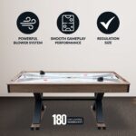 Hathaway Games Excalibur 6-ft Air Hockey Table with LED Scoring and Table Tennis Top - Image 5