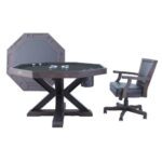 Berner Billiards The Weathered Rectangular Slate Bumper Pool Table