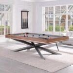 Playcraft Brazos River 8' Slate Pool Table - Leather Drop Pockets