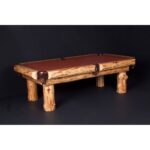 Viking Northwoods Rustic Barnwood Cheyenne Pool Table - Dark Finish
