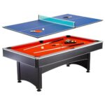 Hathaway Games Logan 7-ft Pool Table Combo Set with Benches