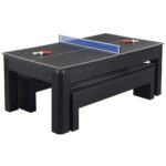Hathaway Games Triple Threat 6ft Air Hockey 3-in-1 Rotating Multi-Game Table and Cabinet - Image 4