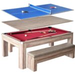 Hathaway Games Bristol 7-ft Pool Table with Table Tennis Top