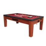 Hathaway Games Newport 7-ft Pool Table Combo Set with Benches in Rustic Grey - Image 10