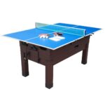 Hathaway Games Sherwood 7-ft Air Hockey Table Combo Set with Benches - Image 15