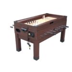 Hathaway Games Sherwood 7-ft Air Hockey Table Combo Set with Benches - Image 16