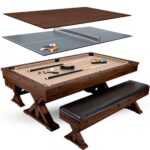 RAM Game Room 48" Poker and Multi-Use Game Table - Black - Image 6