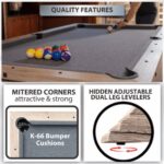 RAM Game Room 48" Poker and Multi-Use Game Table - Black - Image 9