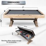 RAM Game Room 48" Poker and Multi-Use Game Table - Black - Image 12