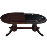 RAM Game Room 48"  Poker and Multi-Use Game Table - Cappuccino