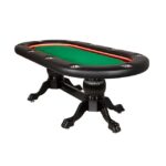 RAM Game Room 48" Poker and Multi-Use Game Table - Antique White - Image 4