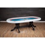RAM Game Room 48" Poker and Multi-Use Game Table - Antique White - Image 10