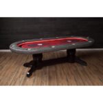 RAM Game Room 48" Poker and Multi-Use Game Table - Antique White - Image 11