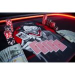 RAM Game Room 48" Poker and Multi-Use Game Table - Antique White - Image 15