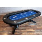 RAM Game Room 48" Poker and Multi-Use Game Table - Antique White - Image 16