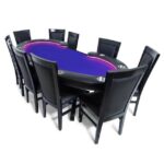 Ram Game Room 60" Poker and Multi-Use Game Table - Black