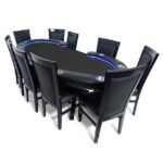 Ram Game Room 60" Poker and Multi-Use Game Table - Black - Image 4