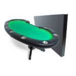 Ram Game Room 60" Poker and Multi-Use Game Table - Black - Image 5