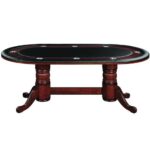 RAM Game Room 84" Texas Hold'em Game Table - Black