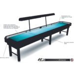 Hathaway Games Montecito 12' Shuffleboard Table - Image 5