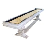 Hudson Shuffleboards Brushed Stainless Steel Shuffleboard Table
