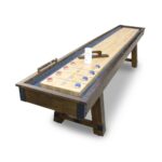 Hathaway Games Challenger Shuffleboard Table in Dark Cherry Finish