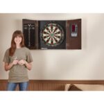 HJ Scott St. James Dartboard Cabinet Antique Grey - Image 5