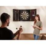 HJ Scott St. James Dartboard Cabinet Antique Grey - Image 8