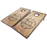 Rustic Theme Cornhole Boards - Image 5