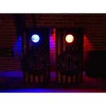 Bluetooth Multi Color Battery Operated Cornhole LED Hole Lights - Set of 2