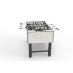 Garlando G-500 Weatherproof Outdoor Foosball Table in White - Image 21