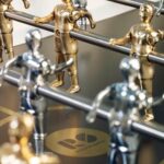 RS Barcelona RS3 Wood Gold Foosball Table - Image 5