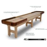 Hudson Sedona Shuffleboard Table 9'-22' Lengths with Custom Stain Options - Image 5