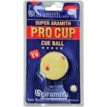 Aramith 2-1/4" Regulation Size Billiard/Pool Ball: Super Aramith Pro Cup Cue Ball with 6 Red Dots