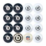 Imperial Chicago Bears Billiard Balls with Numbers
