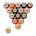Imperial Kansas City Chiefs Billiard Balls with Numbers
