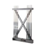 Playcraft X Style Hardwood 8 Cue Billiard Equipment Wall Rack - Image 6