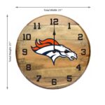OAK BARREL CLOCK (Various Teams) - Image 8