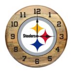 OAK BARREL CLOCK (Various Teams) - Image 9