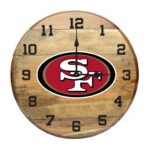 OAK BARREL CLOCK (Various Teams) - Image 11