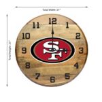 OAK BARREL CLOCK (Various Teams) - Image 12