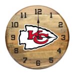 OAK BARREL CLOCK (Various Teams) - Image 13