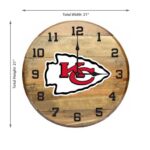 OAK BARREL CLOCK (Various Teams) - Image 14