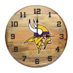 OAK BARREL CLOCK (Various Teams) - Image 16