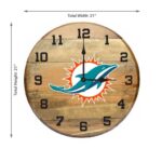 OAK BARREL CLOCK (Various Teams) - Image 19