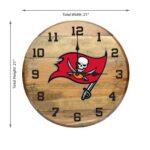 OAK BARREL CLOCK (Various Teams) - Image 21