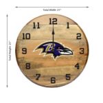 OAK BARREL CLOCK (Various Teams) - Image 50